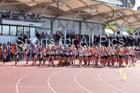 Girls under-15s  Northern 3 Stage Road Relay, SportsCity, Manchester. Photo: David T. Hewitson/Sports for All Pics